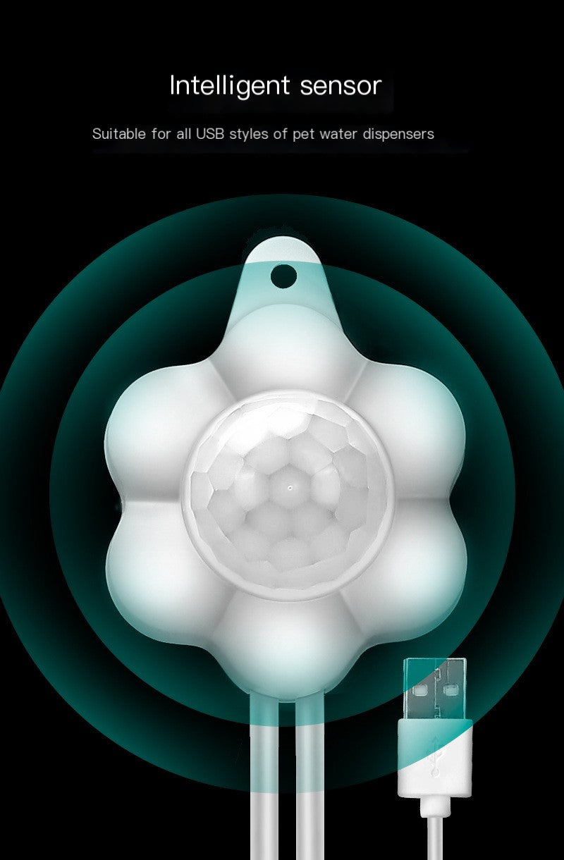 Smart Automatic Pet Water Fountain with Infrared Sensor – Ultra Quiet Filtered Drinking Fountain for Cats & Dogs