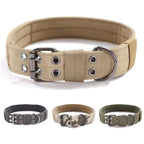 Tactical Dog Collar Heavy-Duty – 1.5” Thick Double-Layer Nylon Military Grade Collar for Medium & Large Dogs | Adjustable & Durable