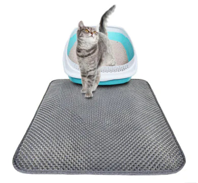 Waterproof Cat Litter Mat & Foldable Pet Bed - Dual-Layer Honeycomb Design for Cats & Dogs | Washable & Urine Proof EVA Mat