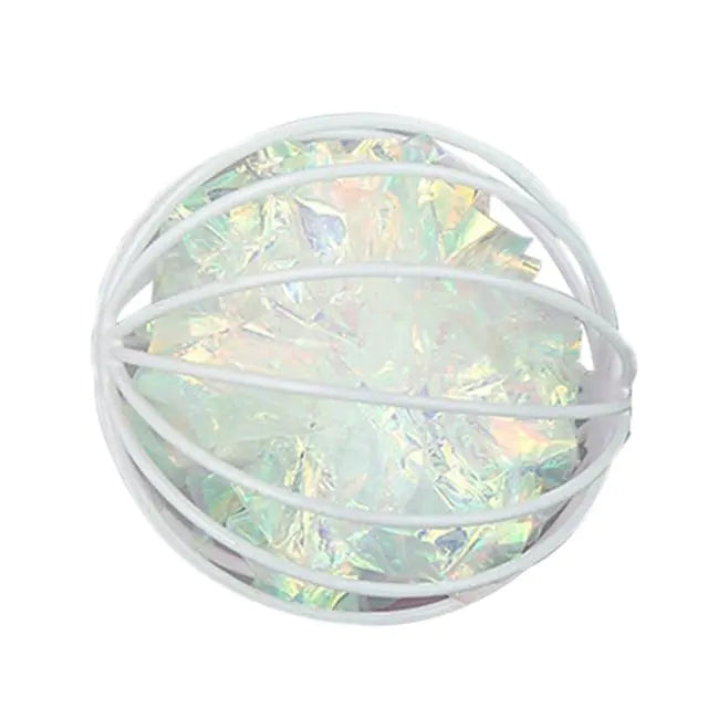 Interactive Colorful Crinkle Ball for Cats – High-Visibility Sound Stimulating Toy | Crunchy Textured Soft Play Ball for Kittens & Indoor Cats