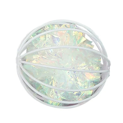 Interactive Colorful Crinkle Ball for Cats – High-Visibility Sound Stimulating Toy | Crunchy Textured Soft Play Ball for Kittens & Indoor Cats