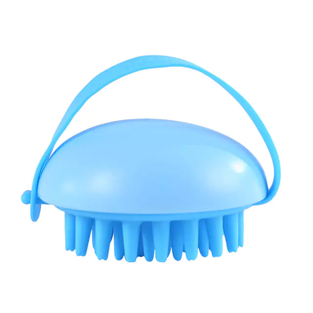 2-in-1 Pet Bath Brush & Shampoo Dispenser – Soft Silicone Grooming Massager for Cats & Dogs | Ergonomic Scrubbing Brush for Washing & Deshedding