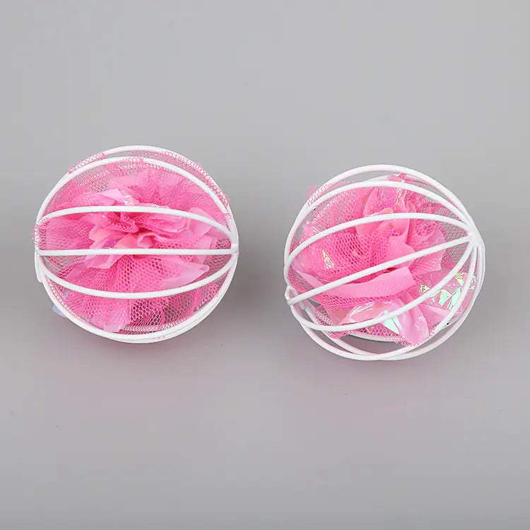 Interactive Colorful Crinkle Ball for Cats – High-Visibility Sound Stimulating Toy | Crunchy Textured Soft Play Ball for Kittens & Indoor Cats