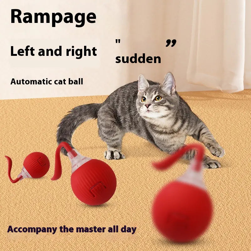 Smart Interactive Cat Ball Toy – Automatic Rolling & Chirping Sound Ball | 3 Play Modes & Auto-Shutoff Smart Toy for Bored Cats